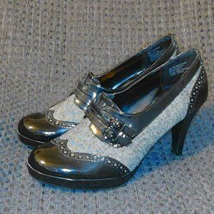 Apt 9 Black/Grey Woman's High Heel Shoes Size 7.5